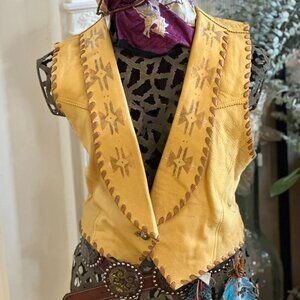 Leather vest by Kemosabe